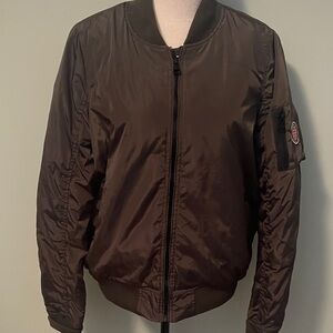 Madden Girl NWOT Olive Green Bomber Jacket sz L